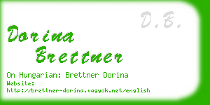 dorina brettner business card